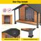 Show in main carousel: Aivituvin Waterproof Anti-Chewing Metal Frame with Porch Dog House, Large slide 7 of 11