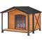 Show in main carousel: Aivituvin Waterproof Anti-Chewing Metal Frame with Porch Dog House, X-Large slide 1 of 9