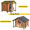 Show in main carousel: Aivituvin Waterproof Anti-Chewing Metal Frame with Porch Dog House, Large slide 6 of 11