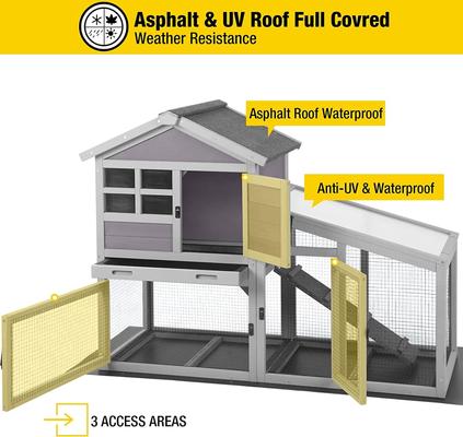 Show full view: Aivituvin 38.1-in Indoor & Outdoor Rabbit Hutch slide 3 of 8