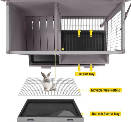 Show full view: Aivituvin 28-in Indoor Rabbit Hutch  slide 3 of 8