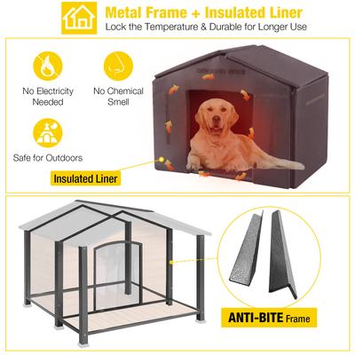 Show full view: Aivituvin Waterproof Liner Insulated Dog House, X-Large slide 4 of 9