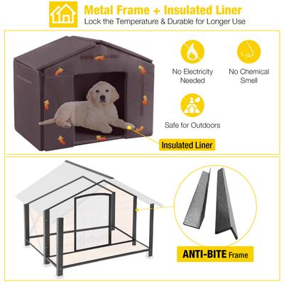 Show full view: Aivituvin Waterproof Liner Insulated Dog House slide 4 of 7