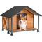 Show in main carousel: Aivituvin Waterproof Anti-Chewing Metal Frame with Porch Dog House, Large slide 1 of 11