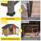Show in main carousel: Aivituvin Waterproof Anti-Chewing Metal Frame with Porch Dog House, Large slide 5 of 11