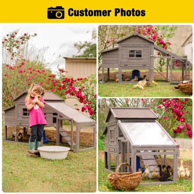 Show full view: Aivituvin Rabbit Hutch & Chicken Coop, 39.4-in slide 7 of 10