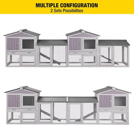 Show full view: Aivituvin 33.4-in Outdoor Rabbit Hutch slide 6 of 8