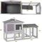 Show in main carousel: Aivituvin 33.4-in Outdoor Rabbit Hutch slide 5 of 8
