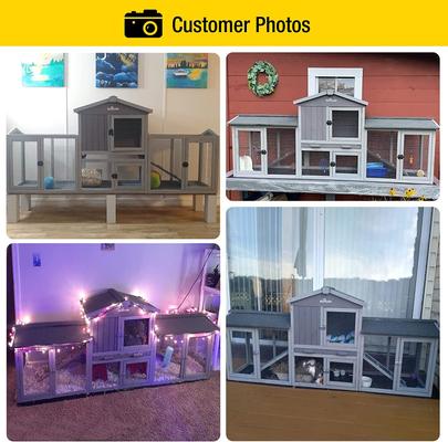 Show full view: Aivituvin 33.7-in Extra Large Chicken Coop slide 5 of 7