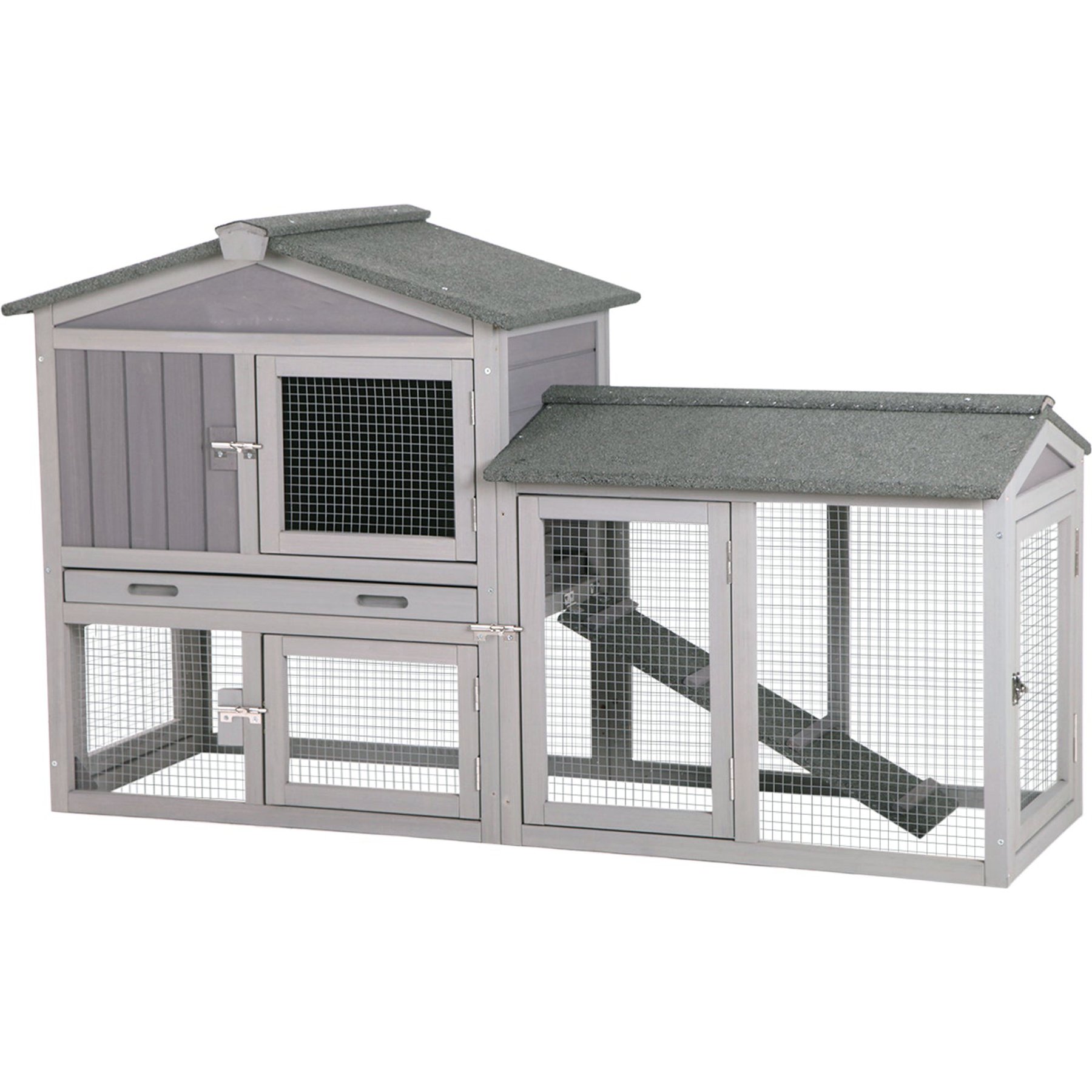 Aivituvin 33.4-in Outdoor Rabbit Hutch