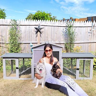 Show full view: Aivituvin 33.7-in Extra Large Chicken Coop slide 2 of 7