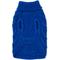 Show in main carousel: The Worthy Dog Chunky Knit Turtleneck Dog Sweater, Royal, Small slide 3 of 3