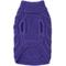 Show in main carousel: The Worthy Dog Chunky Knit Turtleneck Dog Sweater, Purple, Medium slide 3 of 3