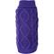 Show in main carousel: The Worthy Dog Chunky Knit Turtleneck Dog Sweater, Purple, Medium slide 1 of 3