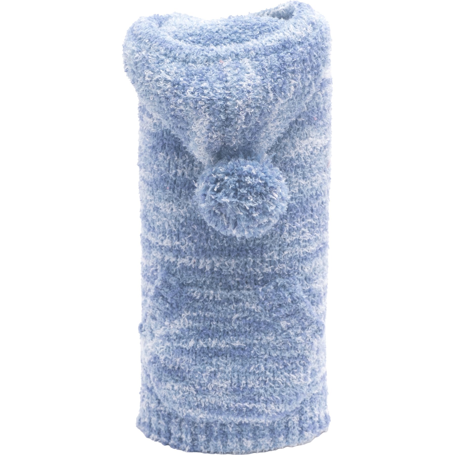 The Worthy Dog Space Dye Dog Hoodie, Blue, Medium