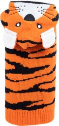 The Worthy Dog Tiger Dog Hoodie, Orange, Large