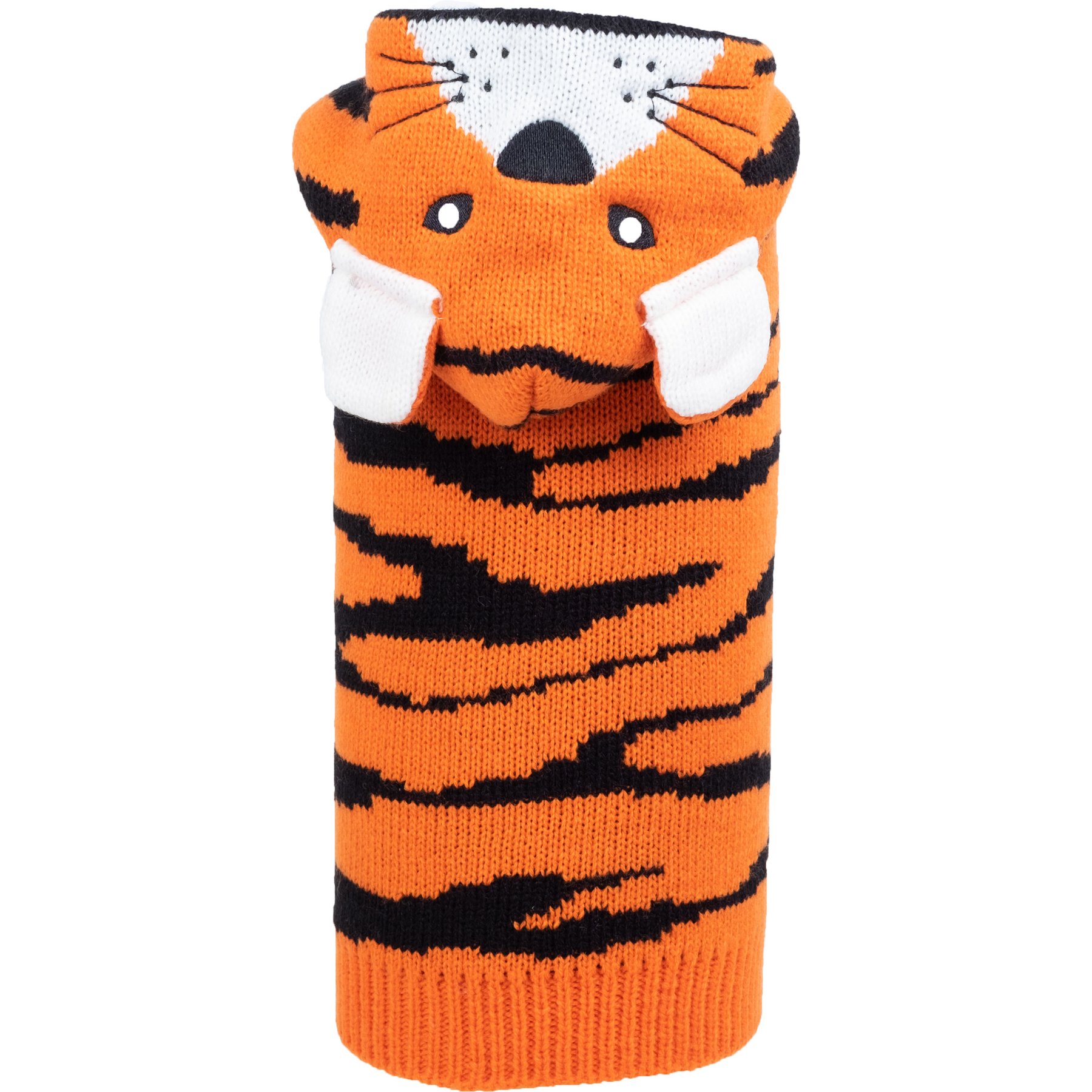 The Worthy Dog Tiger Dog Hoodie, Orange, Medium