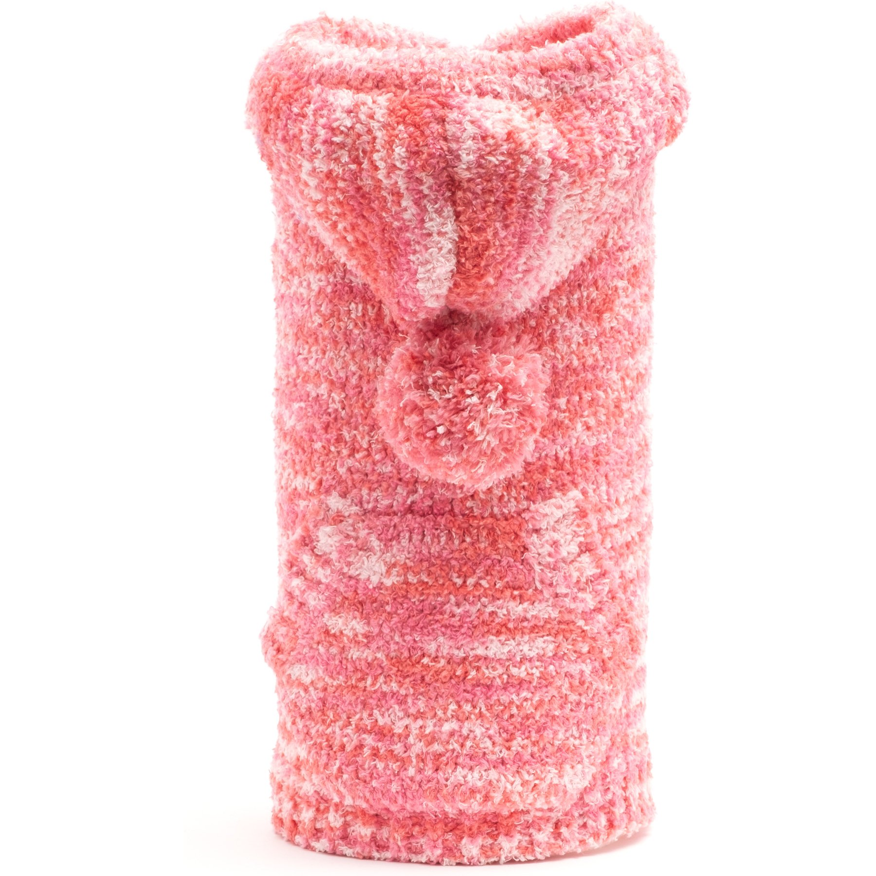 The Worthy Dog Space Dye Dog Hoodie, Pink, X-Large