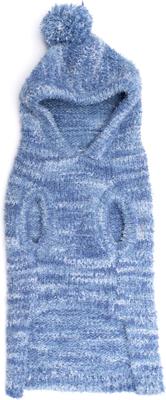 Show full view: The Worthy Dog Space Dye Dog Hoodie, Blue, Large slide 3 of 3