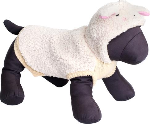 Show full view: The Worthy Dog Sheep Dog Hoodie, Off White, Medium slide 2 of 3