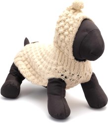 The Worthy Dog Novelty Stitch Dog Hoodie, Cream, X-Small slide 2 of 3