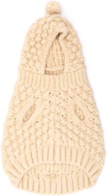 Show full view: The Worthy Dog Novelty Stitch Dog Hoodie, Cream, Large slide 2 of 3