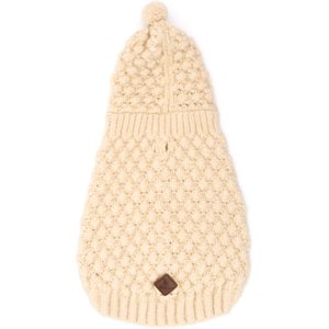 The Worthy Dog Novelty Stitch Dog Hoodie, Cream, XX-Large