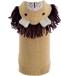 The Worthy Dog Cecil the Lion Dog Hoodie, Tan, Large