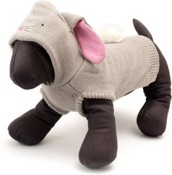The Worthy Dog Bunny Hop Dog Hoodie, Gray, Medium slide 2 of 3