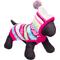 Show in main carousel: The Worthy Dog Fairisle Hoodie Dog Sweater, Pink, Medium slide 2 of 3