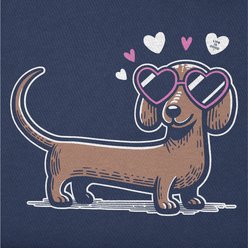 LIFE IS GOOD Valentine's Day Women's Dachshund Love Short Sleeve Crusher Tee, X-Large slide 2 of 2