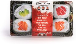 Fabcat Sushi Roll Chew Cat Toy with 6 Catnip Filled Sushi, Multicolor slide 2 of 2