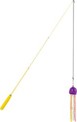 Fabcat Faball Jellyfish Teaser Wand Cat Toy, Multicolor slide 2 of 2