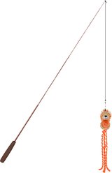Fabcat Floppy Lion Teaser Wand Cat Toy with Catnip, Beige slide 2 of 2