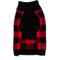 Show in main carousel: The Worthy Dog Buffalo Turtleneck Dog Sweater, Black/Red, X-Small slide 3 of 4