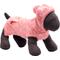 Show in main carousel: The Worthy Dog Space Dye Dog Hoodie, Pink, Small slide 2 of 3
