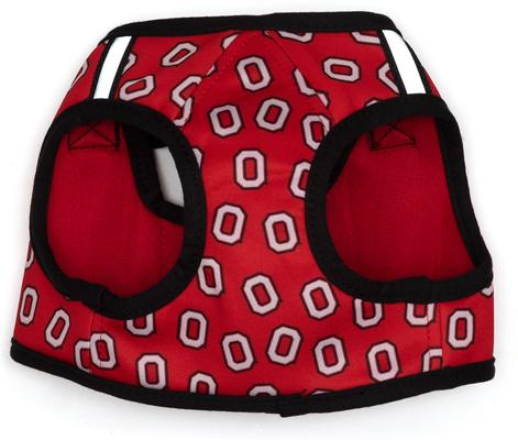 Show full view: The License House Ohio State Tossed Block O Printed Reflective Step In Sidekick Harness, Scarlet, XX-Large: 27 to 31-in chest slide 2 of 3