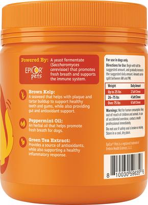 Show full view: Zesty Paws Peppermint Flavored Soft Chews Clean Breath & Dental Support Supplement for Dogs, 120 count slide 4 of 4