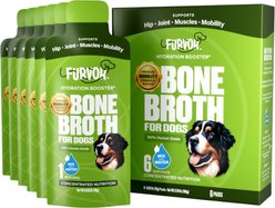 Furvor Advanced Mobility Beef Concentrated Digestive Health High-Protein Liquid Dog Food Topper, 0.64-oz pouch, 18 count