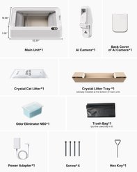 PETKIT Purobot Crystal Duo Automatic Cat Litter Box with Camera slide 2 of 6