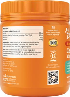 Show full view: Zesty Paws Peppermint Flavored Soft Chews Clean Breath & Dental Support Supplement for Dogs, 120 count slide 3 of 4