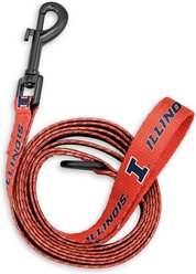 ShopInstaPets Illinois Fighting Illini Dog Leash, Orange, 6-ft long, 1-in wide slide 2 of 3