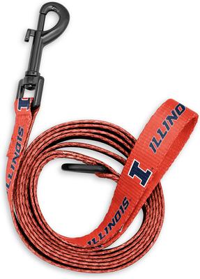 Show full view: ShopInstaPets Illinois Fighting Illini Dog Leash, Orange, 6-ft long, 1-in wide slide 2 of 3