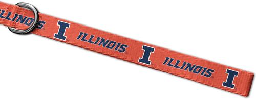 Show full view: ShopInstaPets Illinois Fighting Illini Dog Leash, Orange, 6-ft long, 1-in wide slide 3 of 3