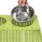 Show in main carousel: THE LICKER STORE Serenity 6.9-in Elevated Dog & Cat Wicker with Two Stainless Steel Bowls, Medium: 2.2-cup, Light Green slide 7 of 7