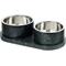 Show in main carousel: THE LICKER STORE Marbre Modern Weighted Double Marble & Stainless Steel Dog & Cat Bowl, Medium: 1.5-cup, Green slide 1 of 8