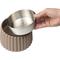 Show in main carousel: THE LICKER STORE Ripple Ridge Slanted Concrete & Stainless Steel Dog & Cat Bowl, Medium: 2-cup, Brown slide 8 of 8