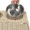 Show in main carousel: THE LICKER STORE Serenity 6.9-in Elevated Dog & Cat Wicker with Two Stainless Steel Bowls, Medium: 2.2-cup, Almond slide 6 of 6