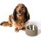 Show in main carousel: THE LICKER STORE Ripple Ridge Slanted Concrete & Stainless Steel Dog & Cat Bowl, Medium: 2-cup, Brown slide 7 of 8