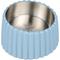 Show in main carousel: THE LICKER STORE Ripple Ridge Slanted Concrete & Stainless Steel Dog & Cat Bowl, Medium: 2-cup, Blue slide 1 of 8